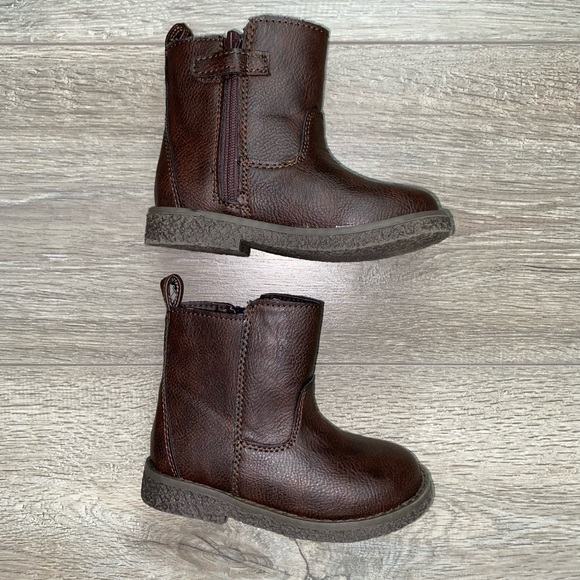 NWOT GAP Chelsea Brown Zip Boots | Cowboy Boots 8T - Picture 8 of 12